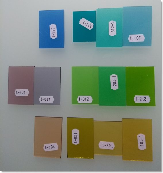 Materials used in stained glass